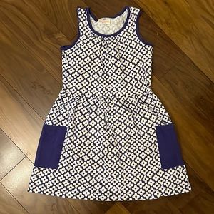 Hanna Anderson purple and white flower dress